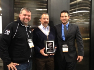 (Left to right) Rafael Del Valle of Eagle Imports, Wylie Smith of RSR, Michael Sodini of Eagle Imports